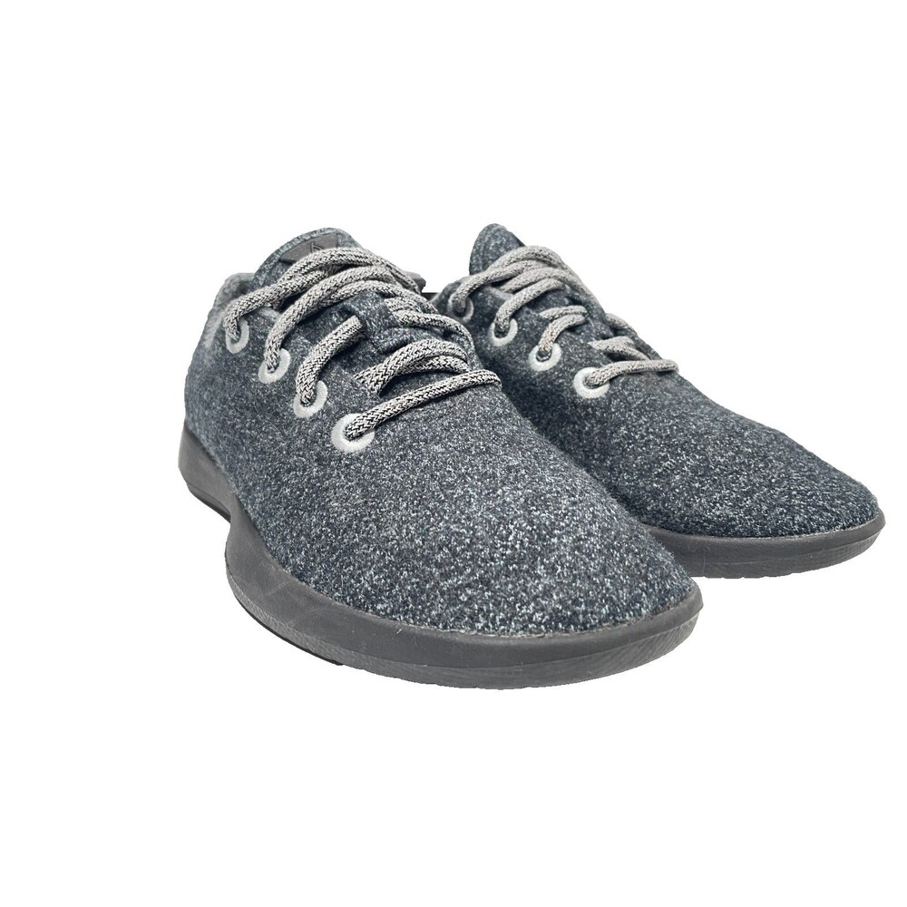 ALLBIRDS Wool Runner Heathered Gray/Black Wool Athletic/Casual Shoe Womens Sz 7